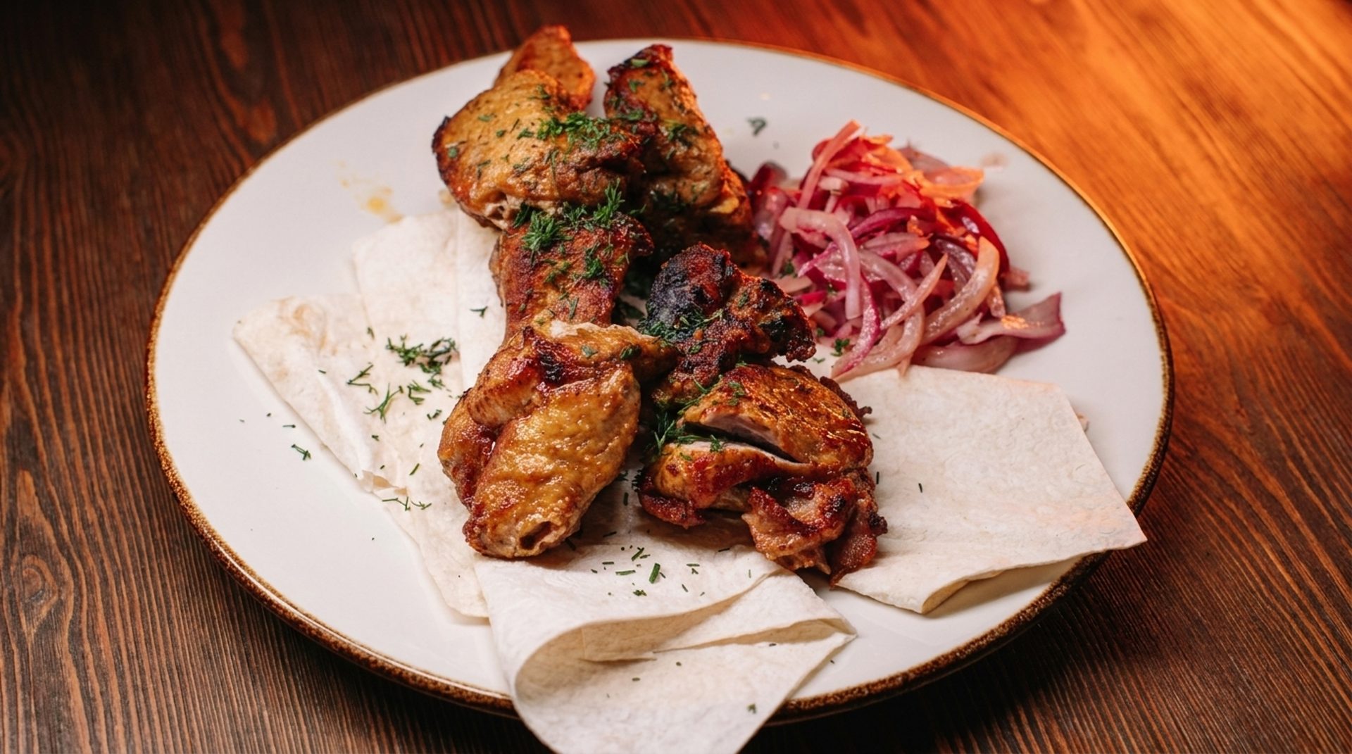 Afghan kabobs, grilled over open flame